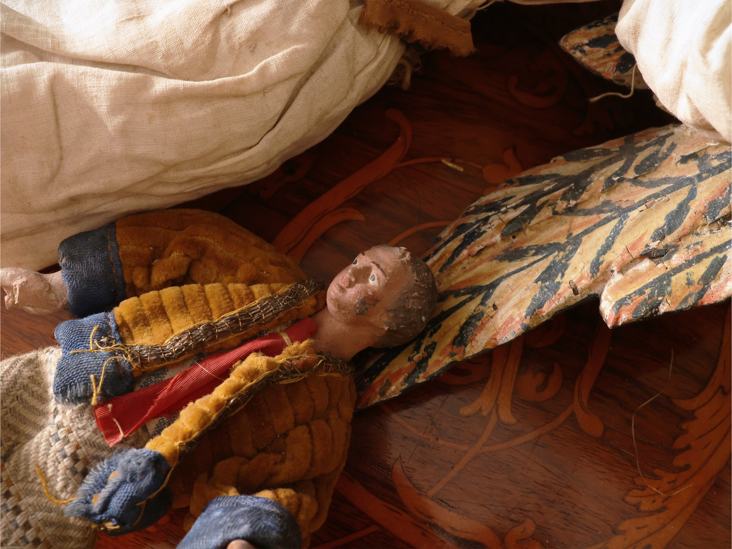 Gruppo di personaggi da presepe