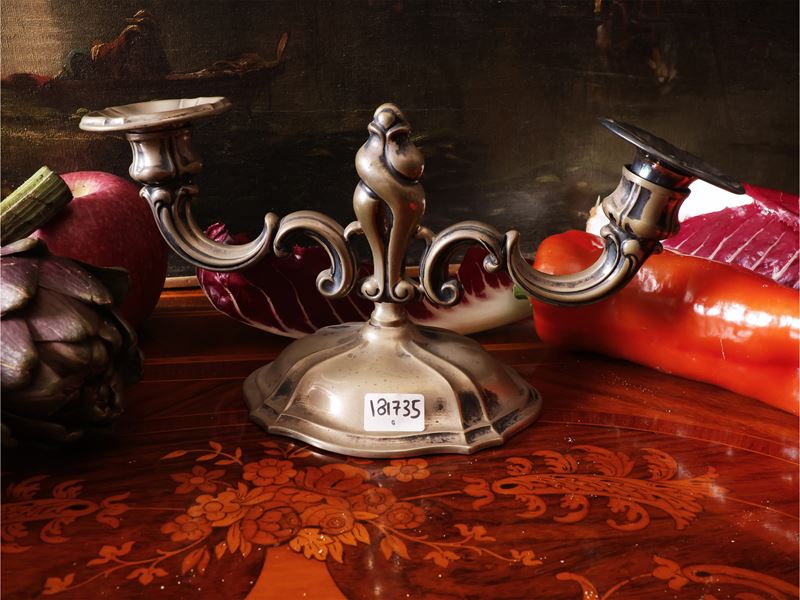 Piccolo candelabrio in argento