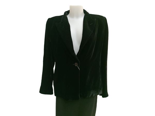 Emporio Armani - Giacca in velluto nero