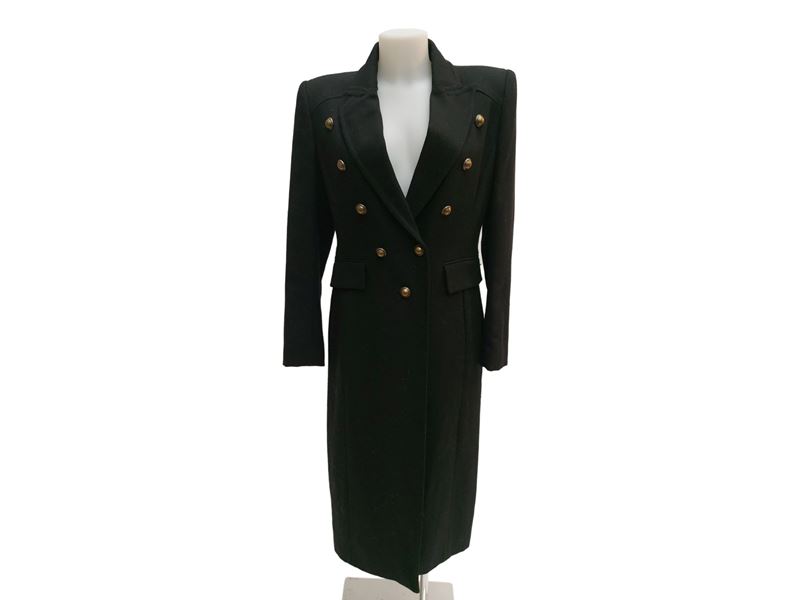 Cappotto in Lana Nera