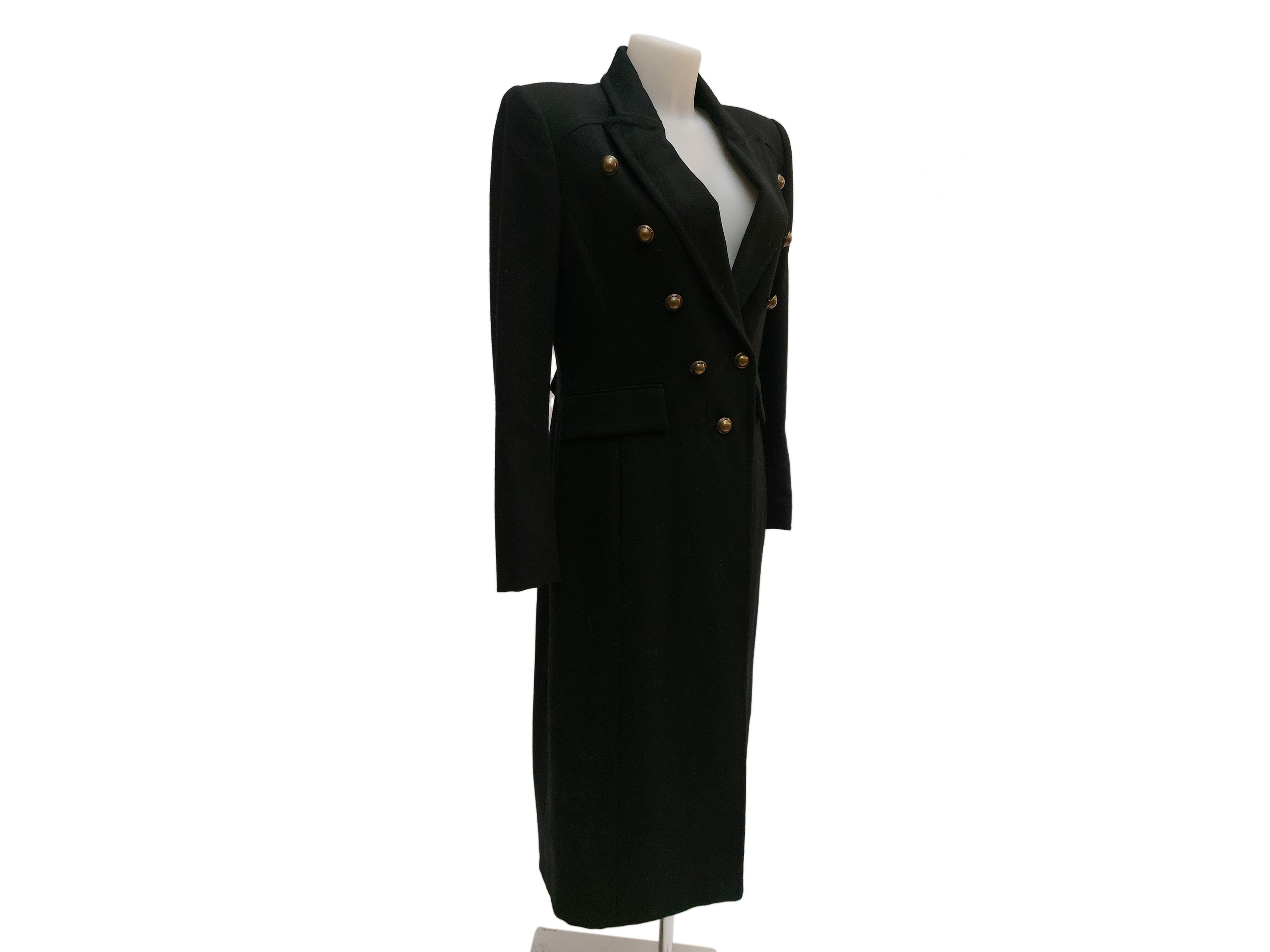 Cappotto in Lana Nera