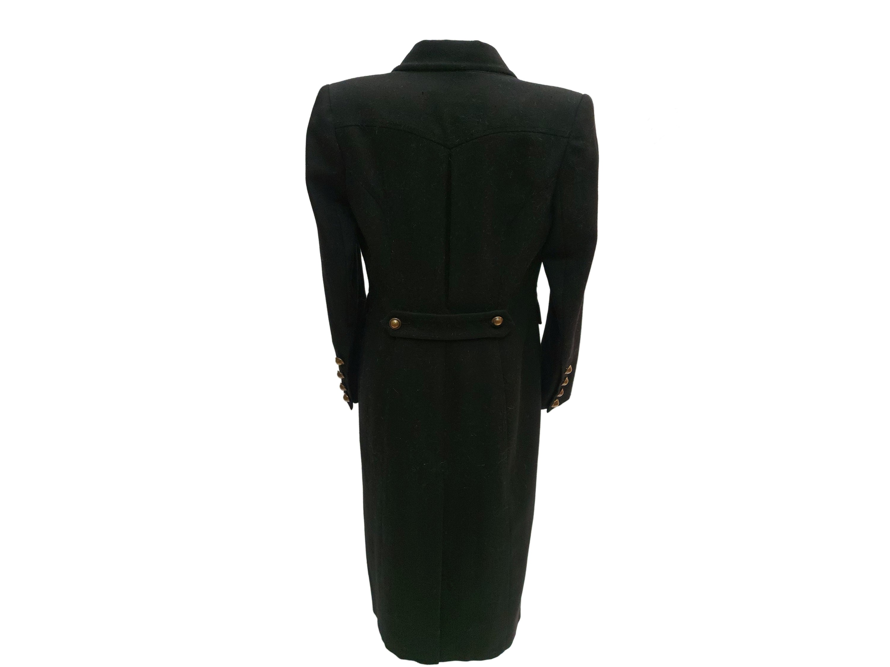Cappotto in Lana Nera