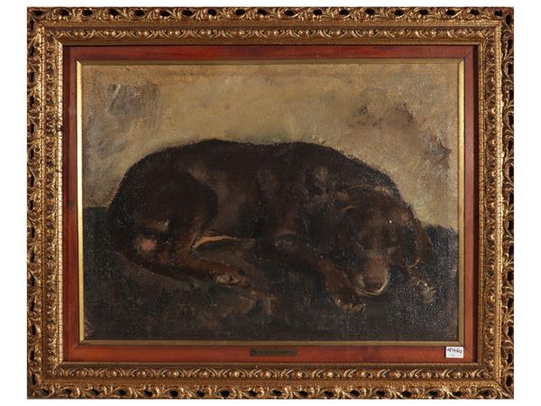 Ugo Vittore Bartolini - Ritratto di cagnolino 1931