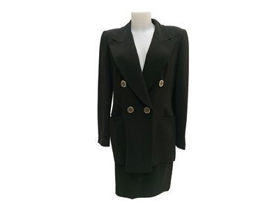 Gai Mattiolo - Tailleur in Acetato e Viscosa Nera