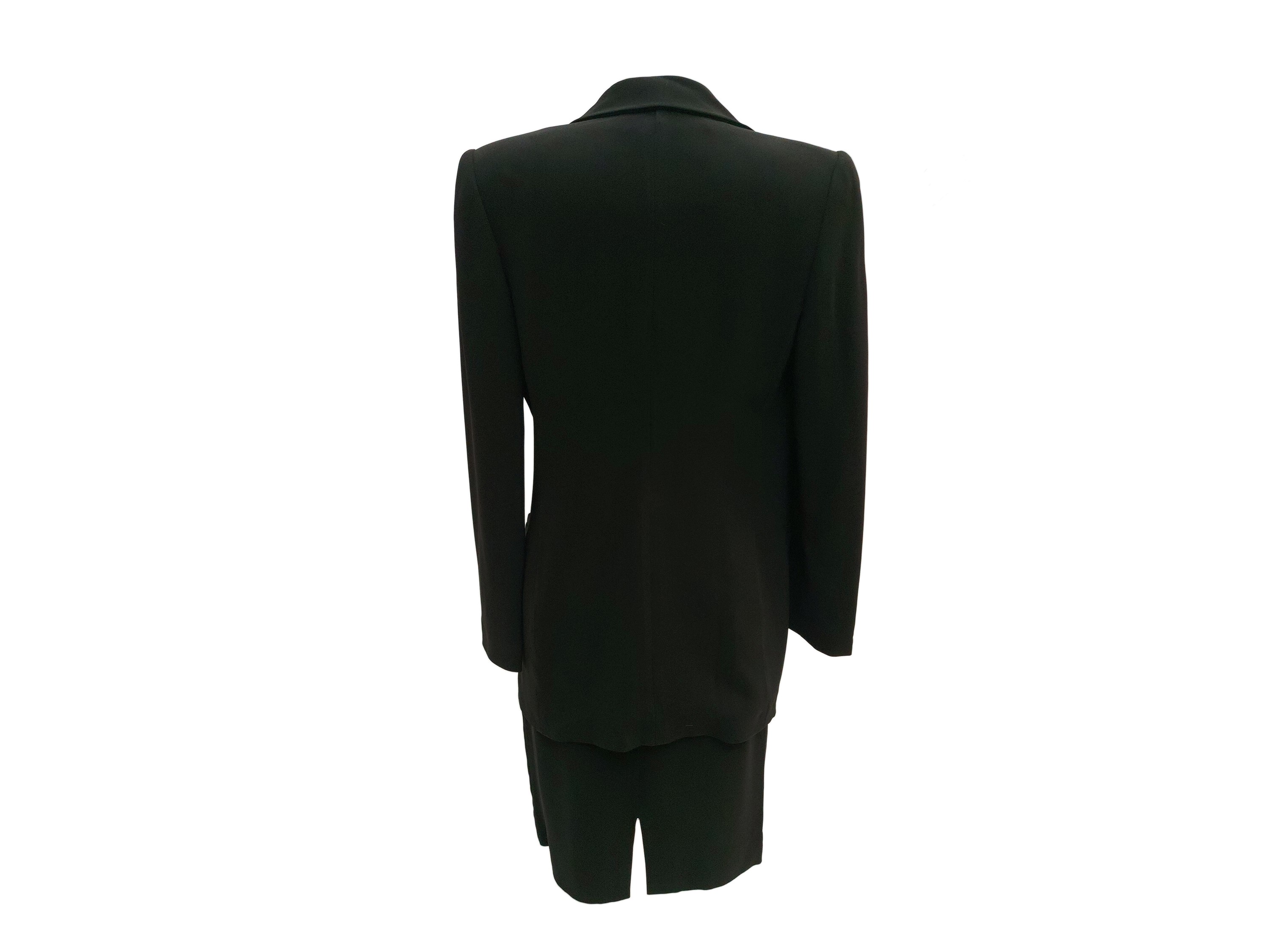 Gai Mattiolo - Tailleur in Acetato e Viscosa Nera