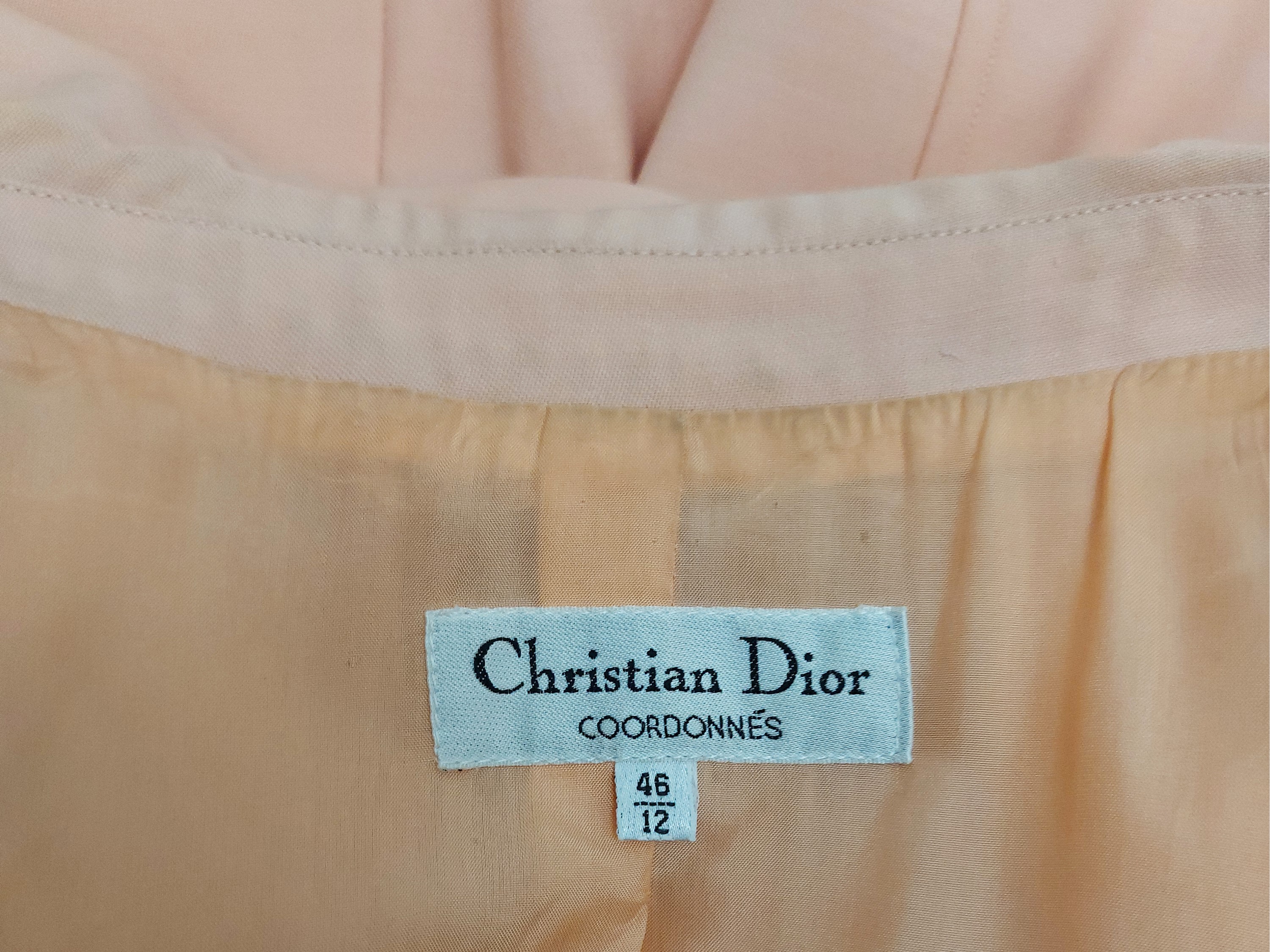 Christian Dior - Giacca in lana color salmone