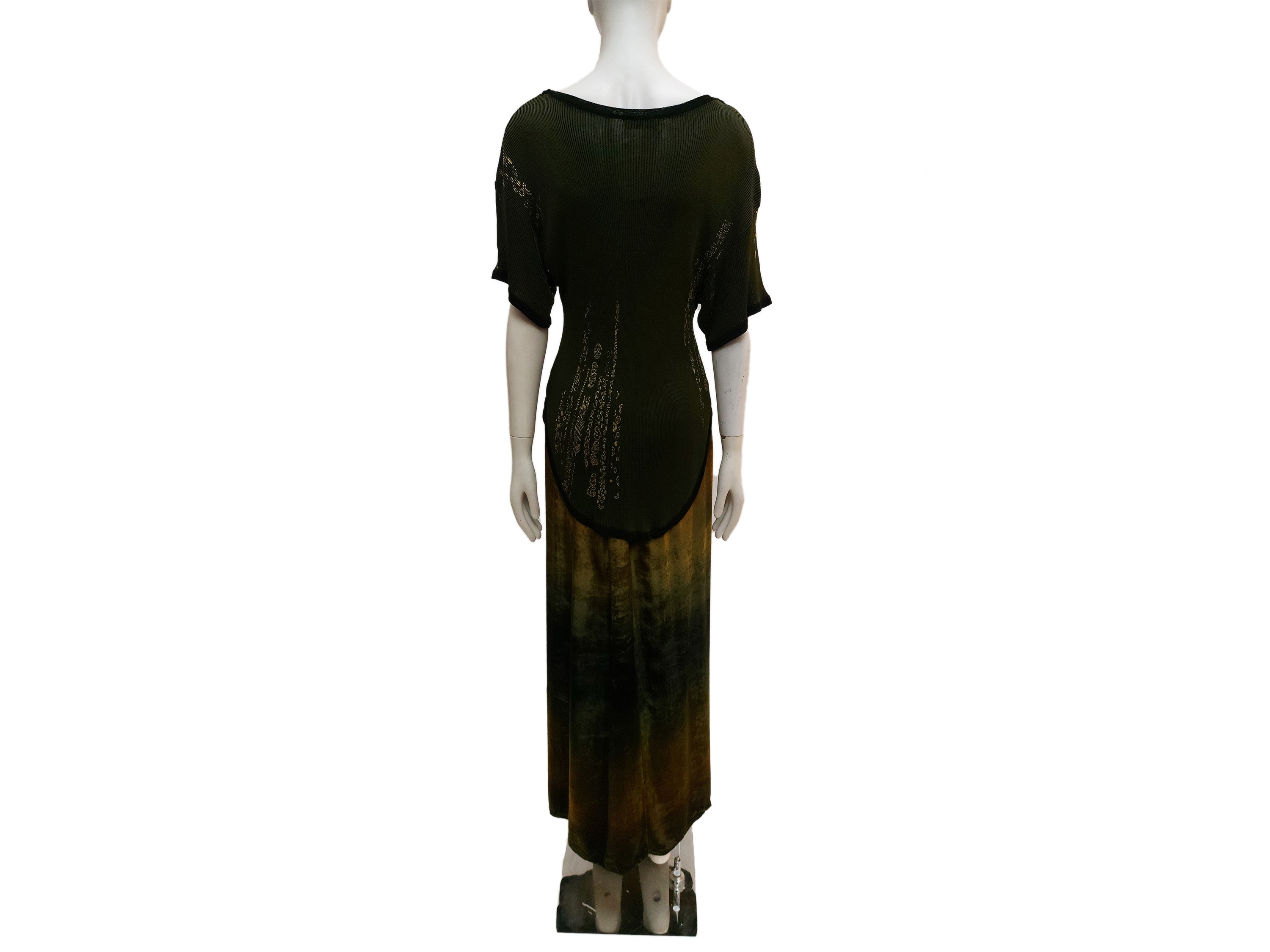 Completo Gonna e Maglia nei Toni del Verde Bosco