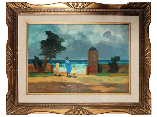 Renato Natali : Ardenza  - Asta Luce di Toscana: Maestri del Novecento - Maison Bibelot - Casa d'Aste Firenze - Milano