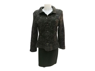 Giacchina in Maglia di Lana Nera