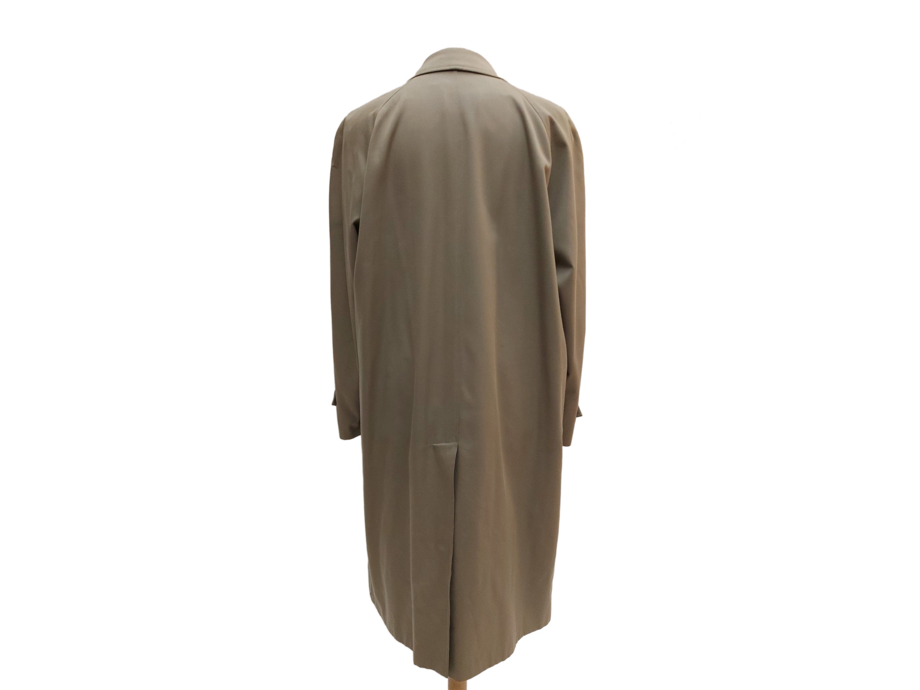 Burberrys, Trench da uomo beige con fodera tartan