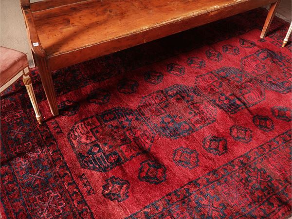 Old-fashioned Afghan rug