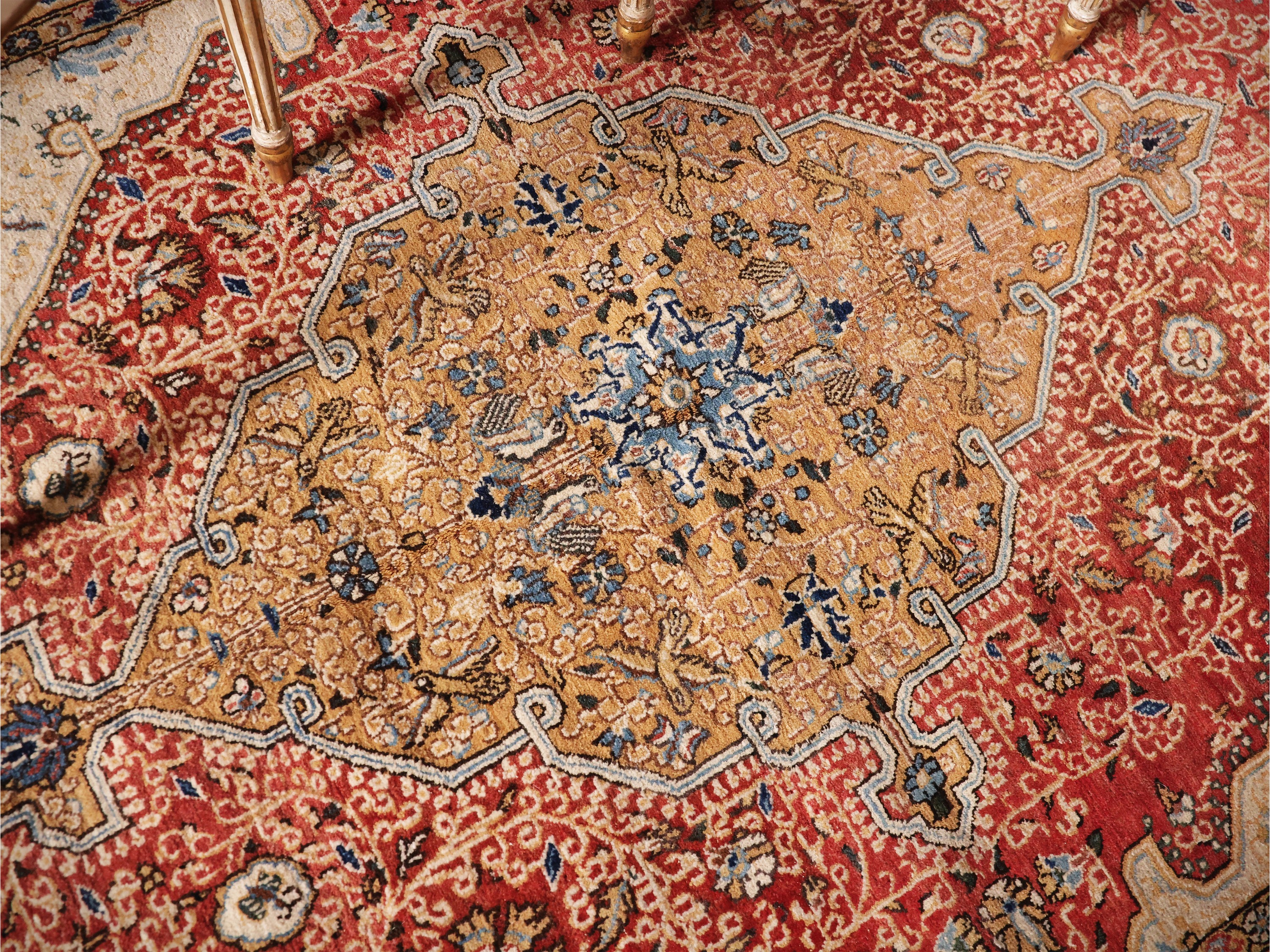 Tappeto persiano Qum extra fine, cm 205x140, 1925