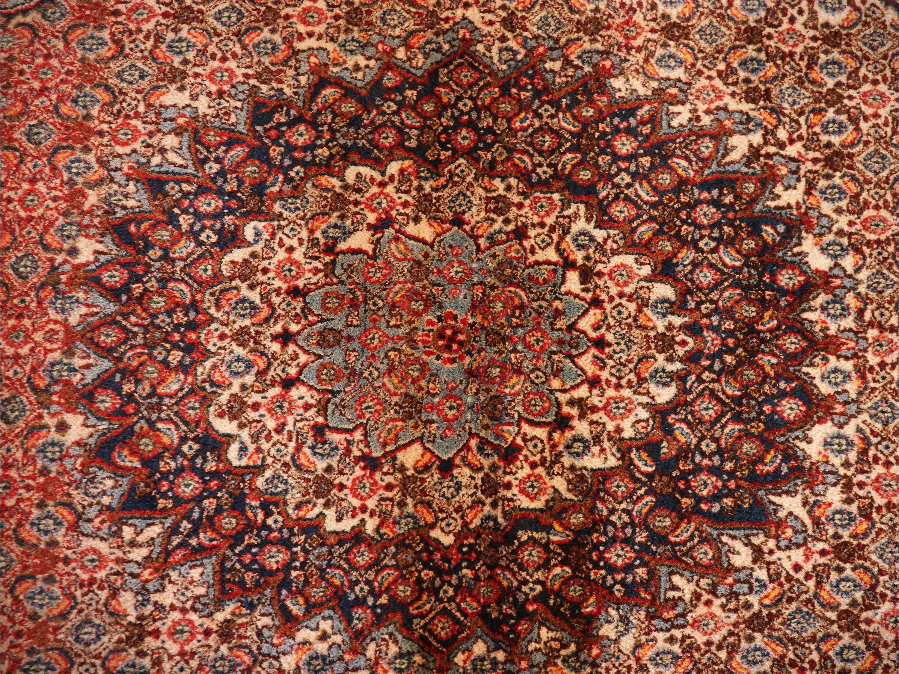 Tappeto persiano Mud Mashad, 205x203 cm
