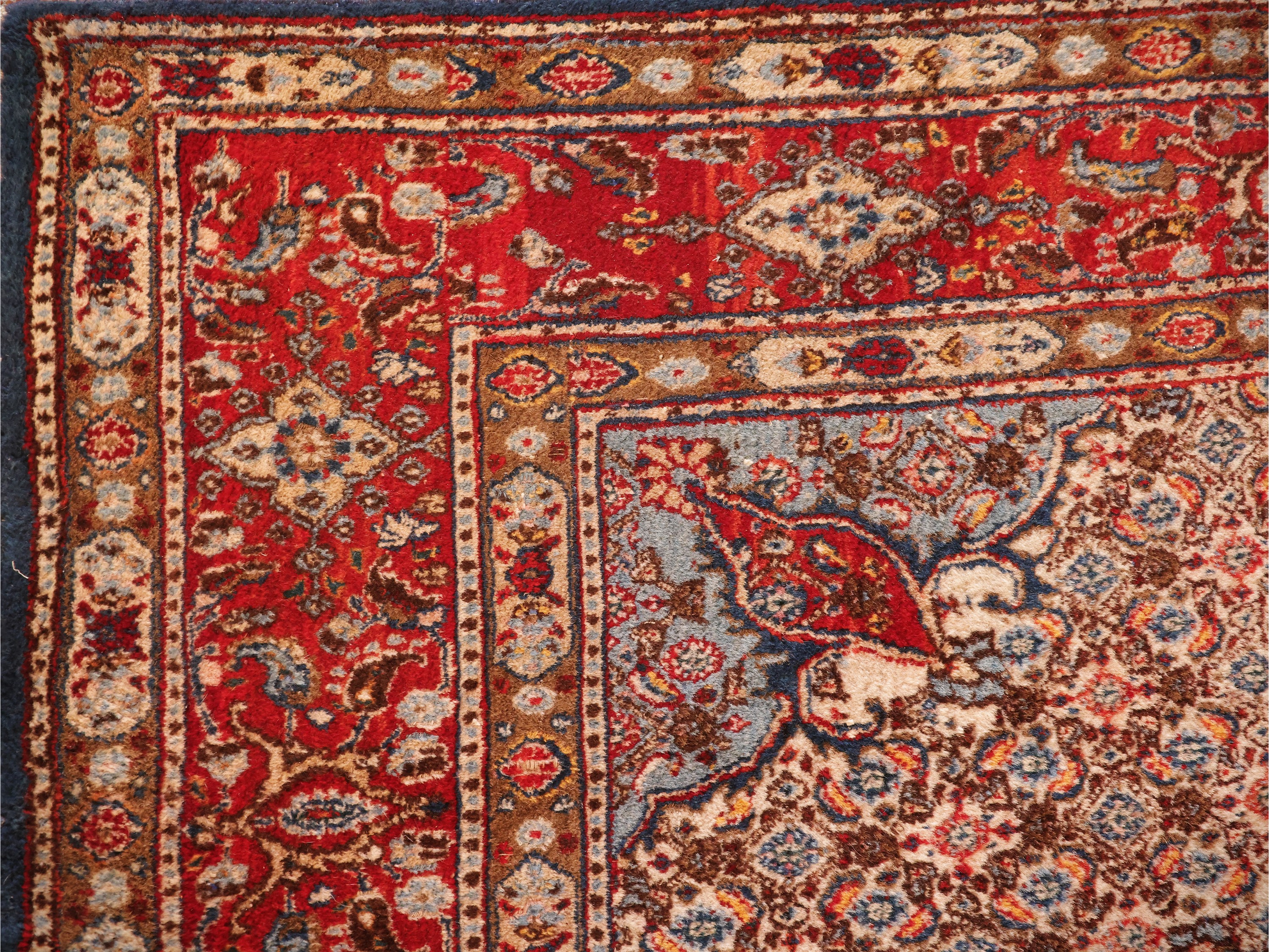 Tappeto persiano Mud Mashad, 205x203 cm