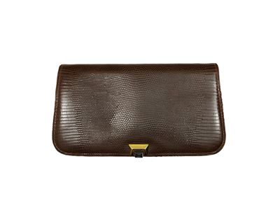 Gucci, Borsa a tracolla in lucertola color cognac, Anni Sessanta