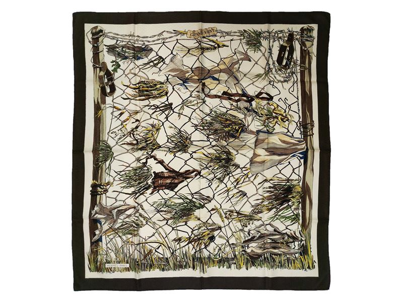 Hermès, Foulard in seta 'Gran Vent'