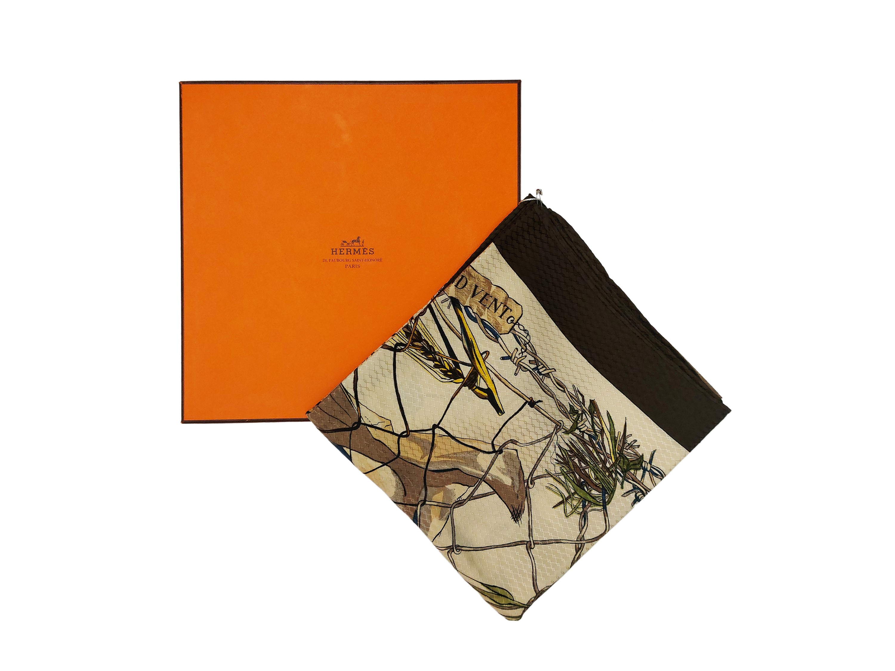 Hermès, Foulard in seta 'Gran Vent'