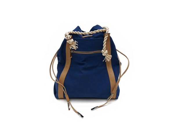 Salvatore Ferragamo - Blue canvas bag