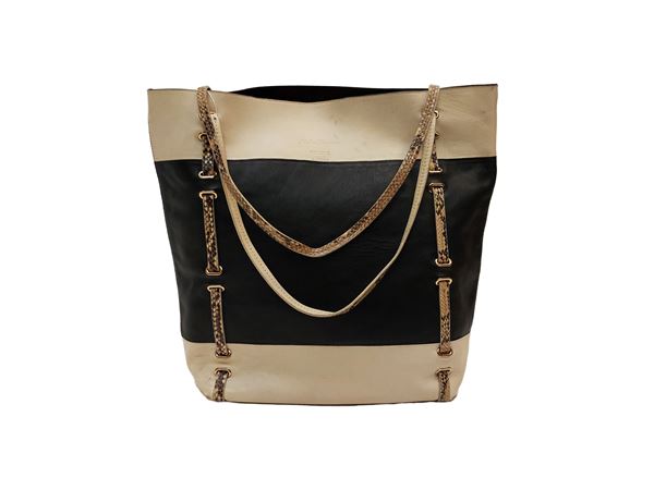 Salvatore Ferragamo - Two-tone leather shopper