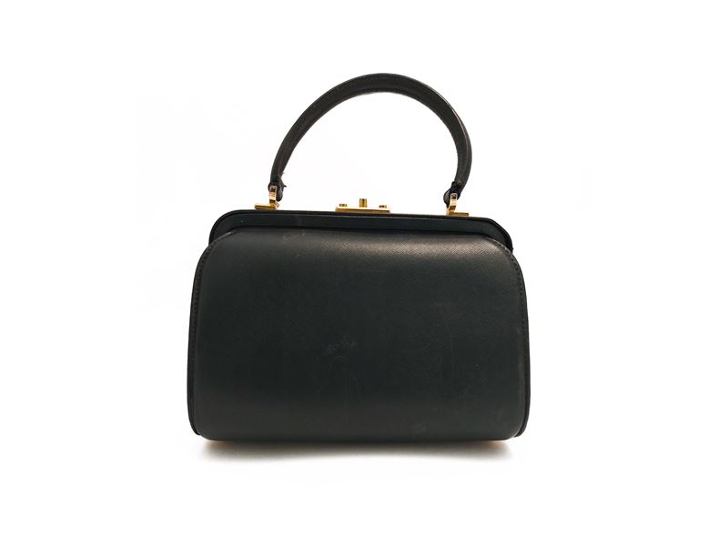 Bauletto in Pelle Blu