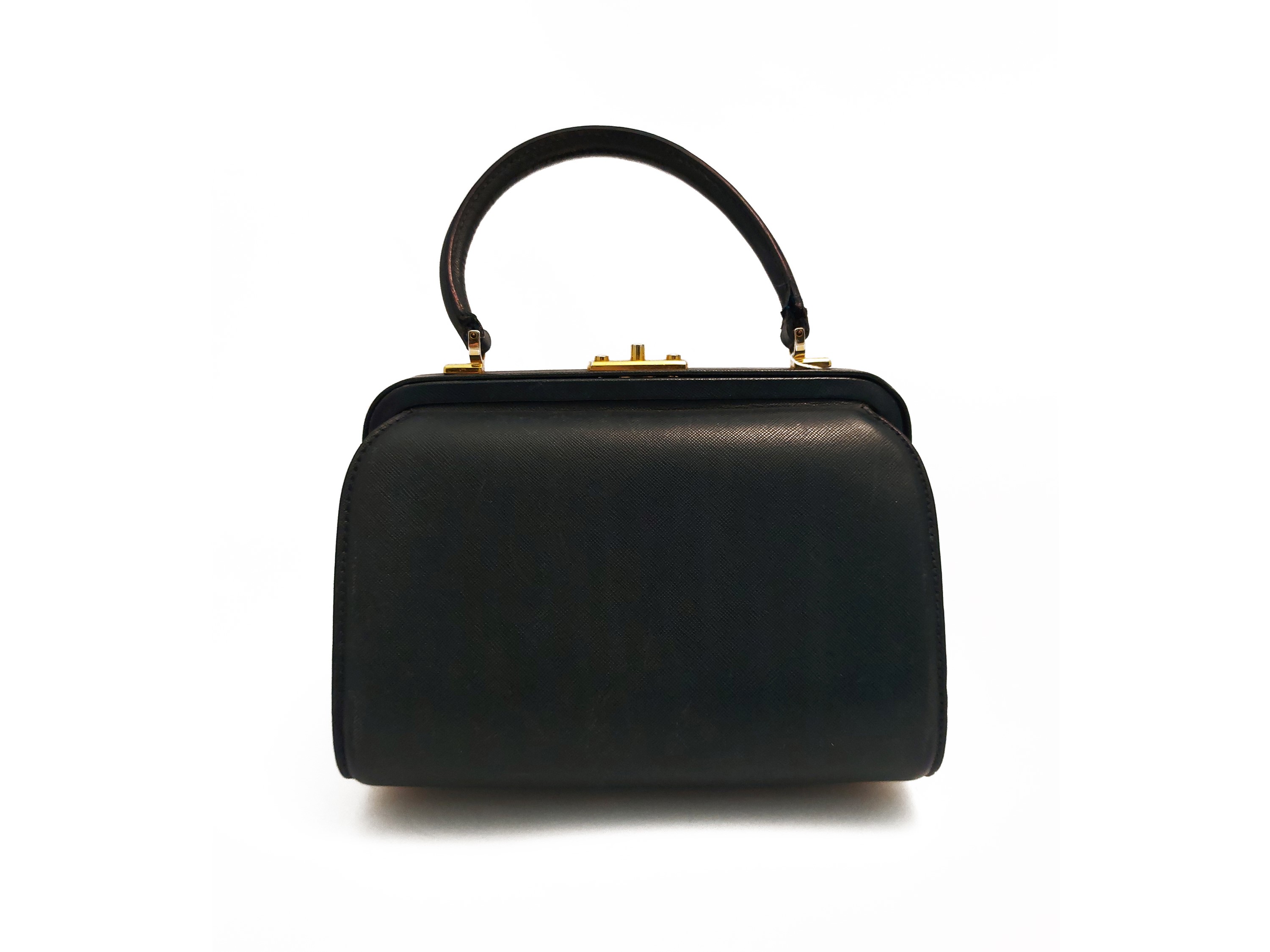 Bauletto in Pelle Blu