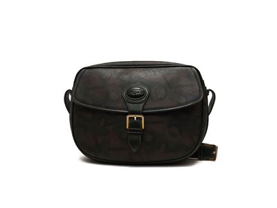 Ungaro, Borsa a tracolla camouflage in pelle marrone