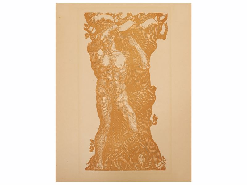Adolfo De Carolis - Frontespizio, xilografia