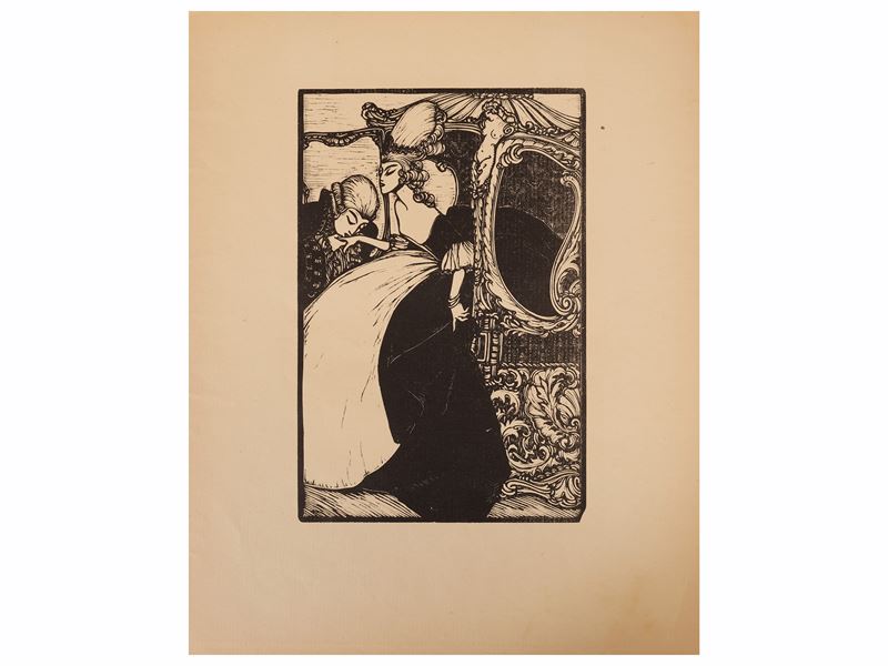 Francesco Nonni - Due xilografie firmate, cm 30x24