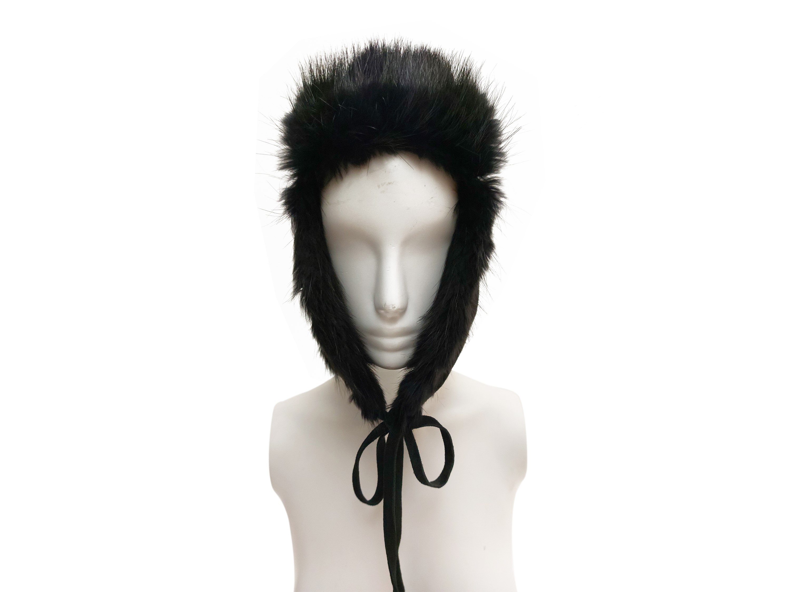 Malo - Cappello in Camoscio e Pelliccia di Visone Nero