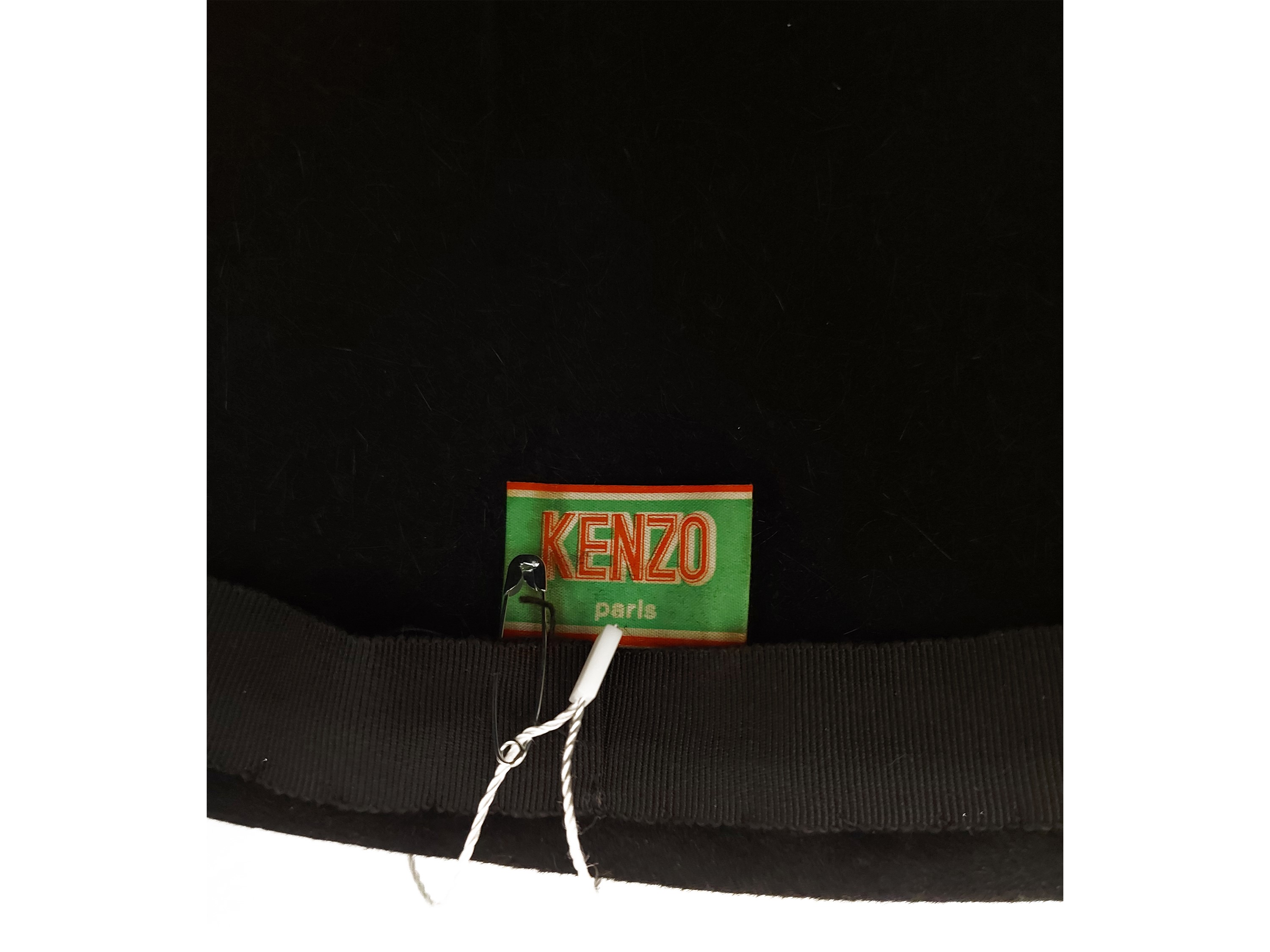 Kenzo, Cappello a zuccotto in velluto nero