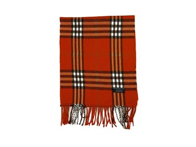 Burberry, Sciarpa in cashmere tartan becco d'oca, cm 146x32