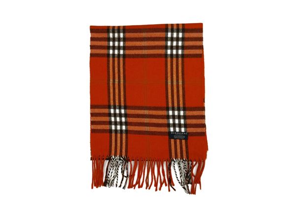 Burberry - Goosebill tartan cashmere scarf  - Auction Vintagemania - Maison Bibelot - Casa d'Aste Firenze - Milano