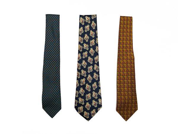 Lotto di tre cravatte in seta  - Asta Vintagemania - Maison Bibelot - Casa d'Aste Firenze - Milano