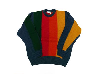 Valentino, Maglione da uomo in lana a righe colorate, taglia L