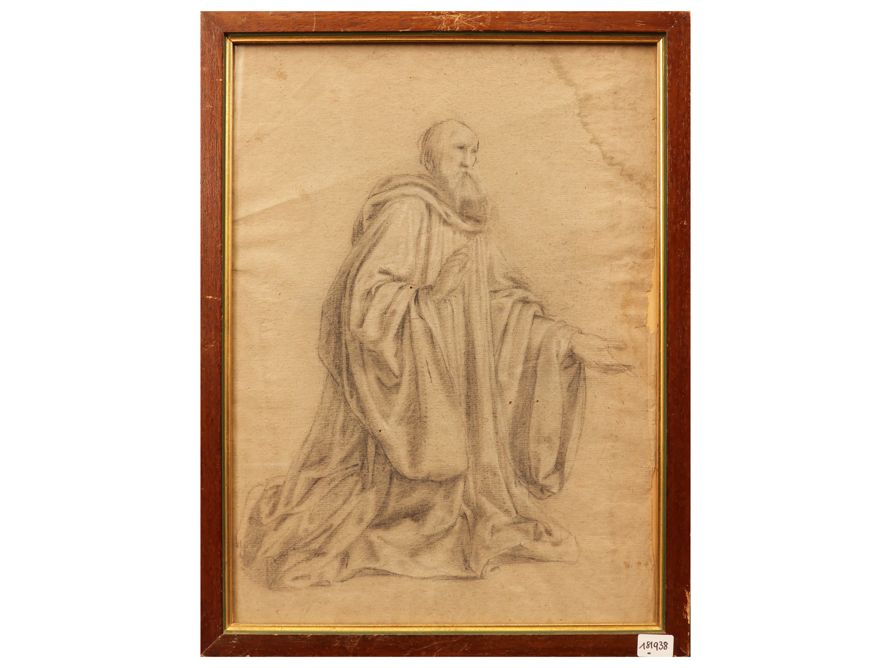 Diverse opere su carta, studi e disegni a matita e china, XIX secolo