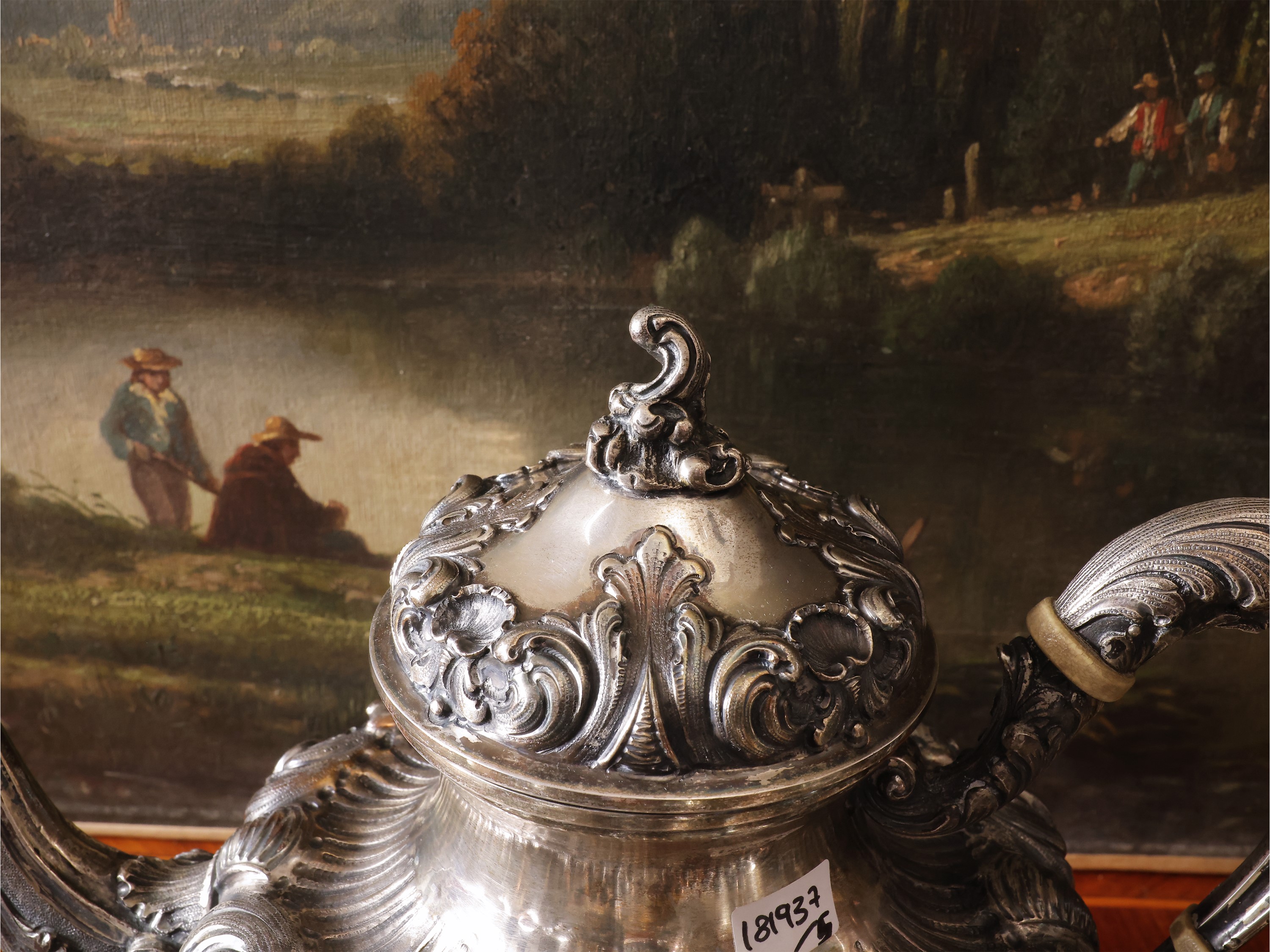 Importante servizio da tè e caffè in argento