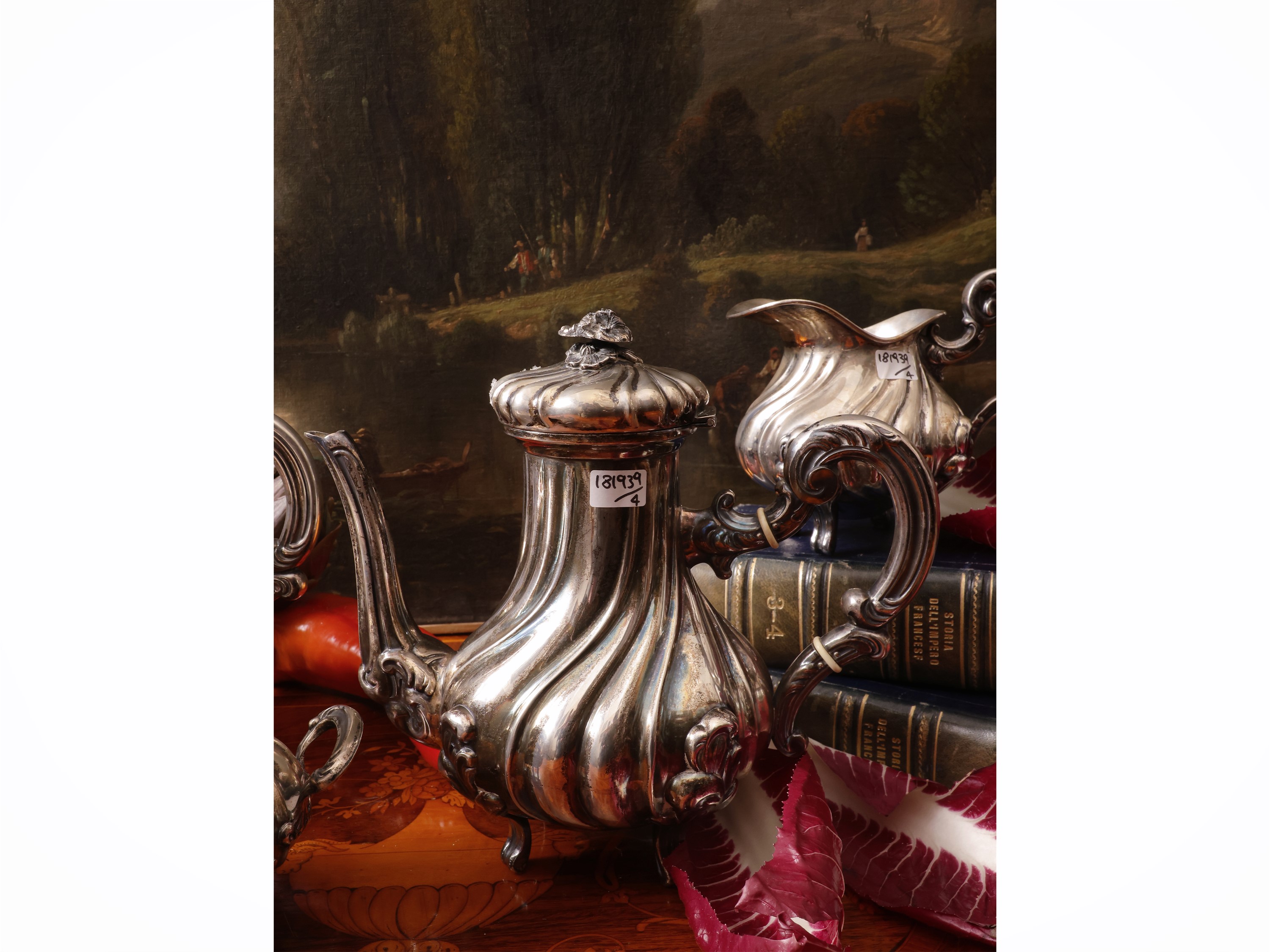 Servizio da tè e caffè in argento