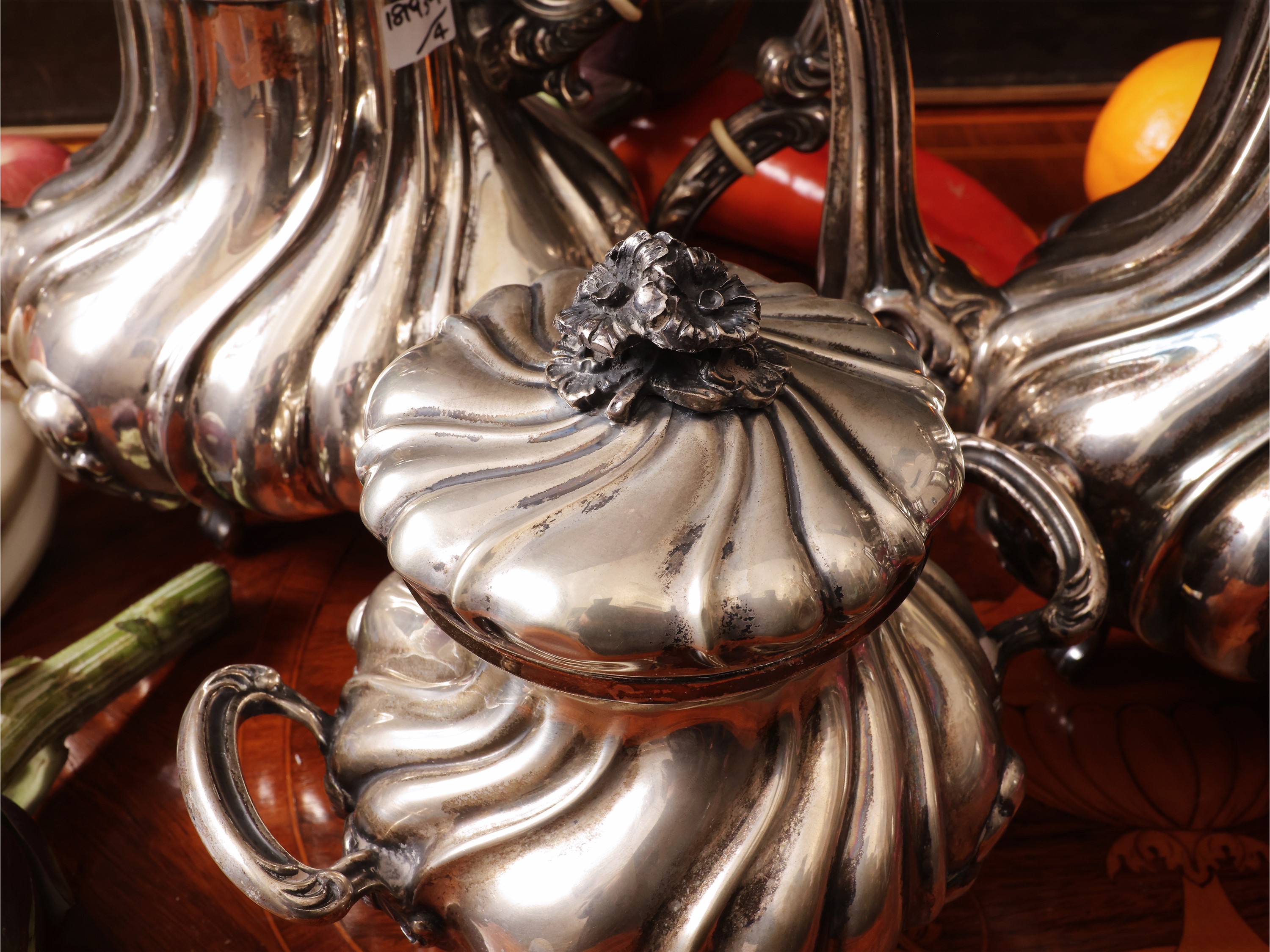 Servizio da tè e caffè in argento