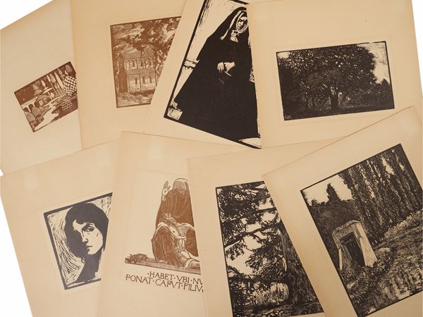 Lot of woodcuts: various authors