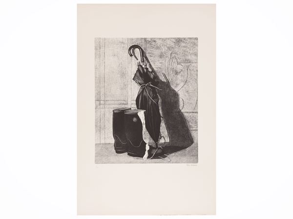 Gianni Cacciarini : Autunno  (XX secolo)  - Asta Grafica da collezione - Maison Bibelot - Casa d'Aste Firenze - Milano