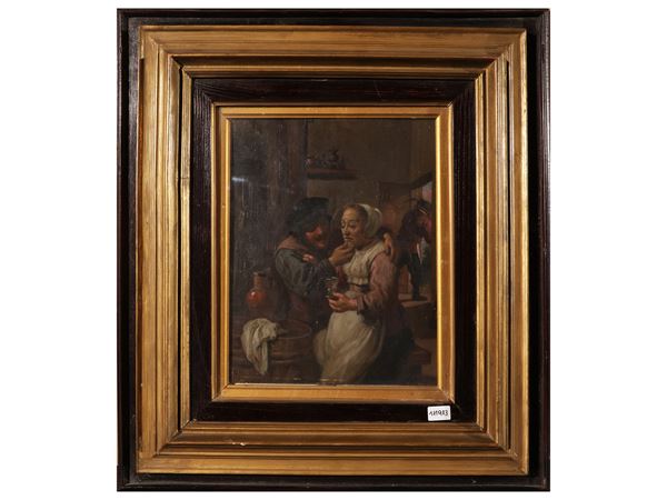 Da David Teniers : Gli innamorati  (20th century)  - Auction Florentine Style - Maison Bibelot - Casa d'Aste Firenze - Milano