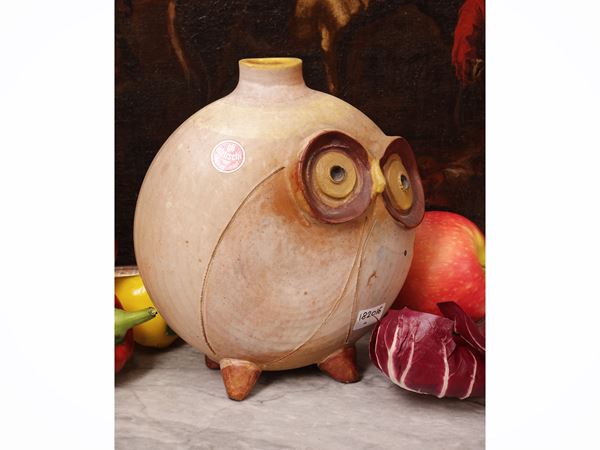 Ivo De Santis - Ceramic vase, Gli Etruschi series