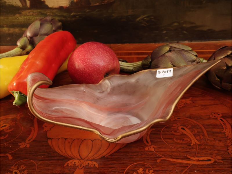 Coppa in pasta di vetro, Art Nouveau, Francia, inizio XX secolo