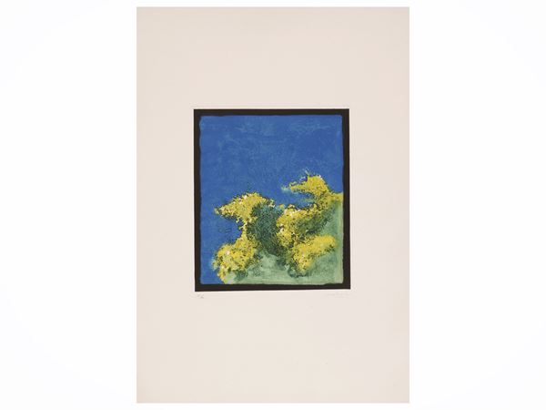 Carlo Mattioli : Ginestre nel sole 1981  - Auction Collectible Graphics - Maison Bibelot - Casa d'Aste Firenze - Milano