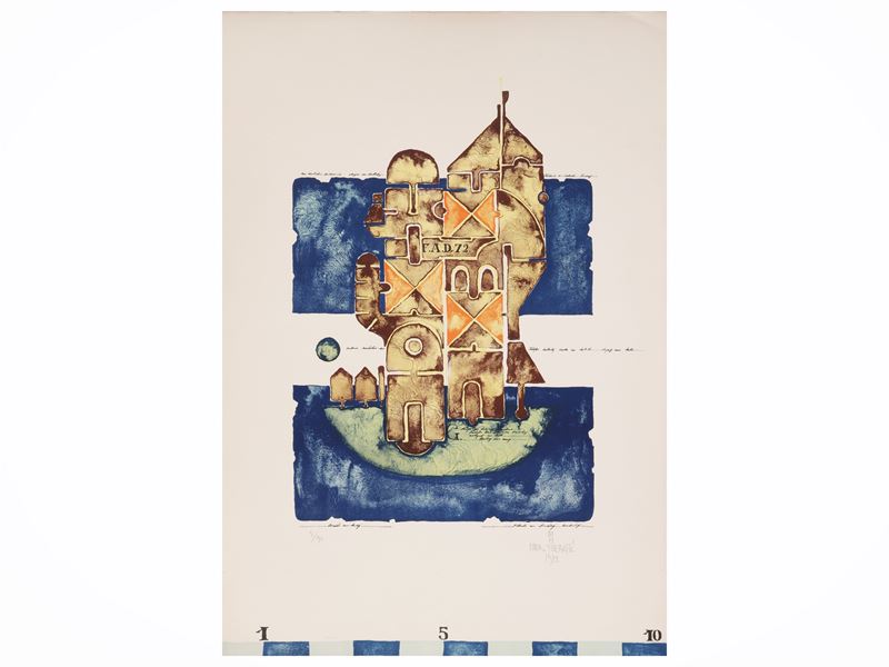 Due litografie: Mario Fallani e Matko Trebotic