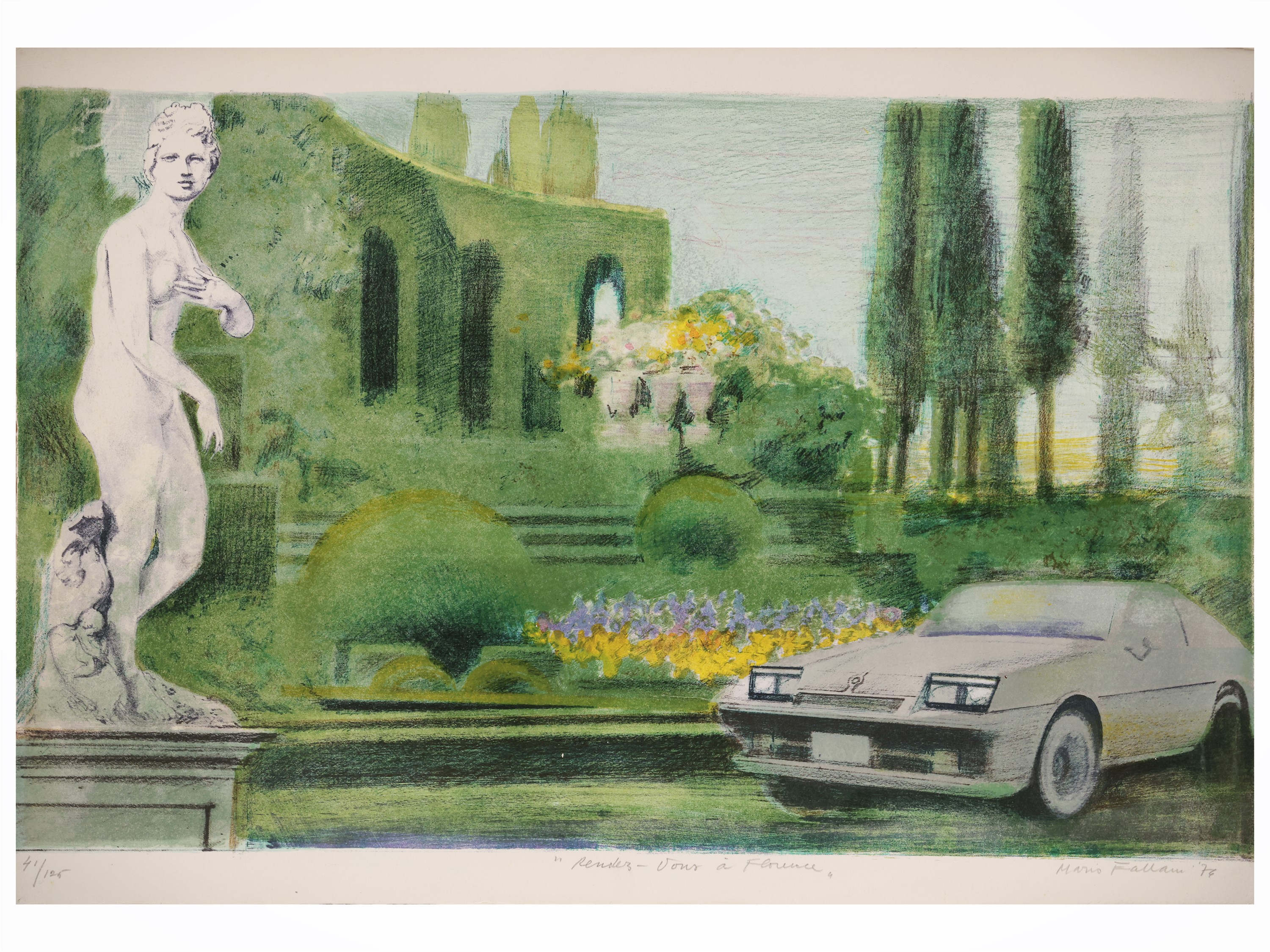 Due litografie: Mario Fallani e Matko Trebotic