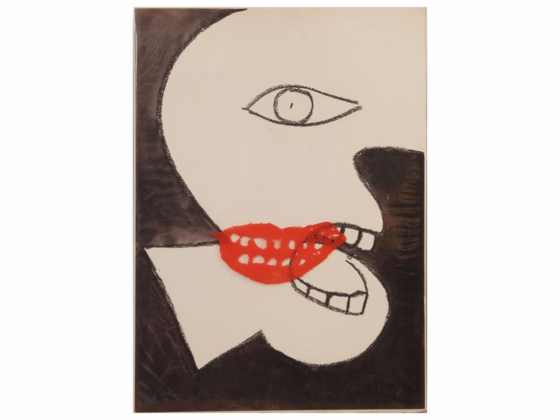 Aron Krich - Mouth - Serigrafia su plastica e carta, esemplare 6
