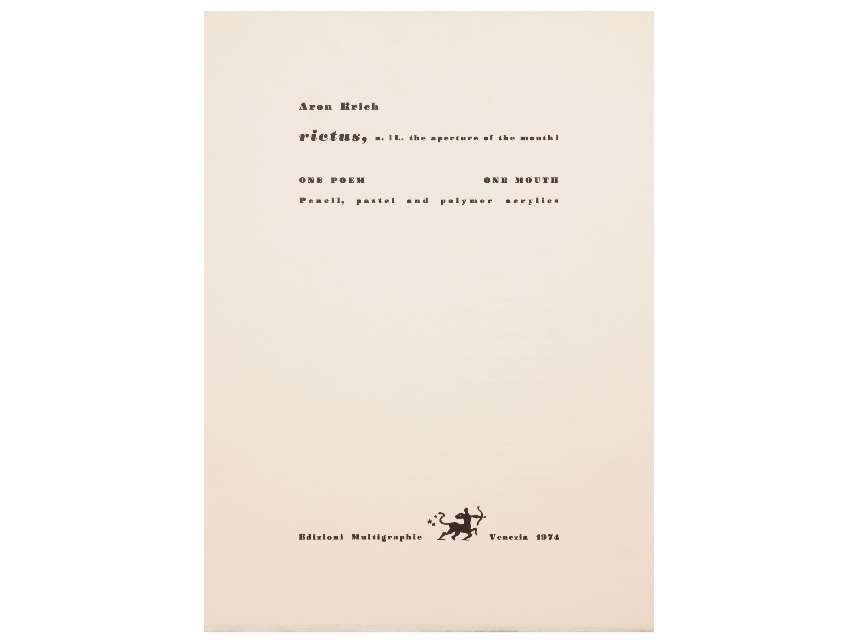 Aron Krich - Mouth - Serigrafia su plastica e carta, esemplare 6