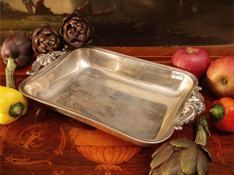 Vassoio in argento, Boggiali Gaetano Milano