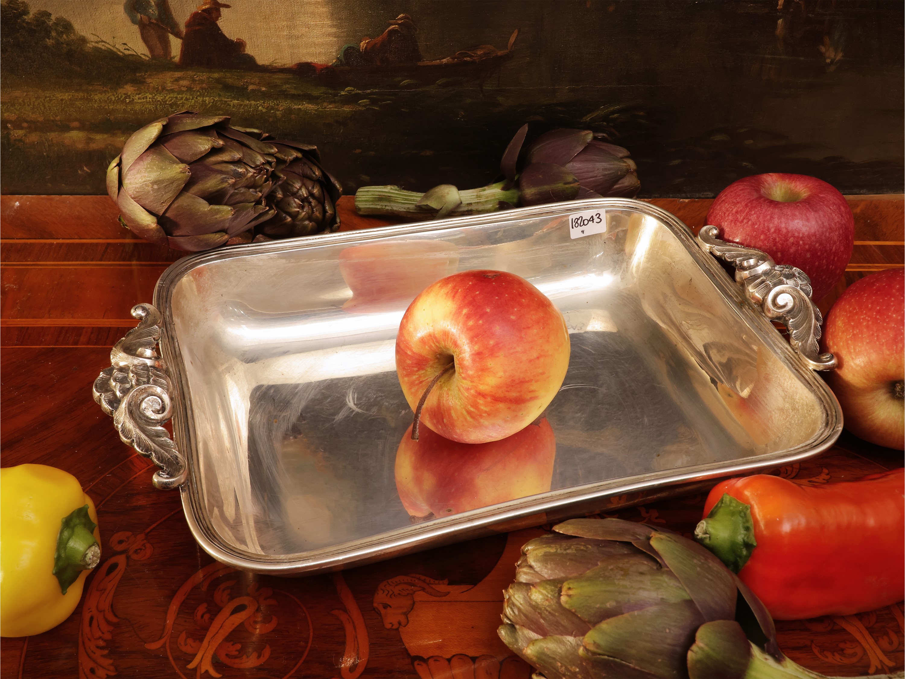 Vassoio in argento, Boggiali Gaetano Milano